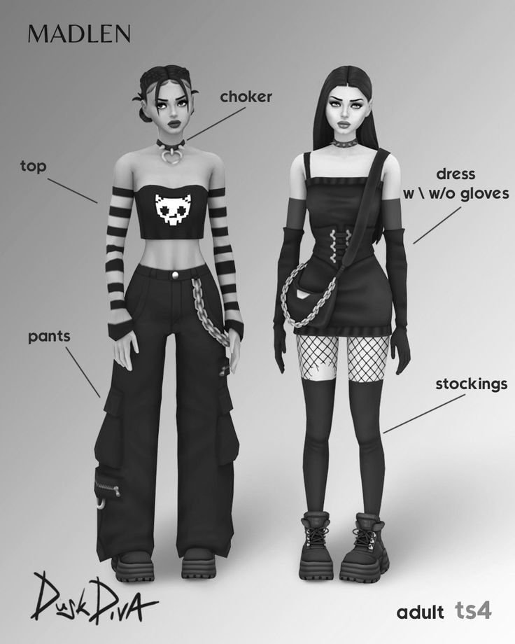 sims 4 goth cc collection