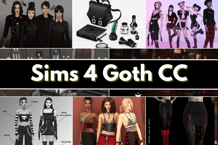 33+ Sims 4 Goth CC (Clothes, Furniture, Hair, and More)