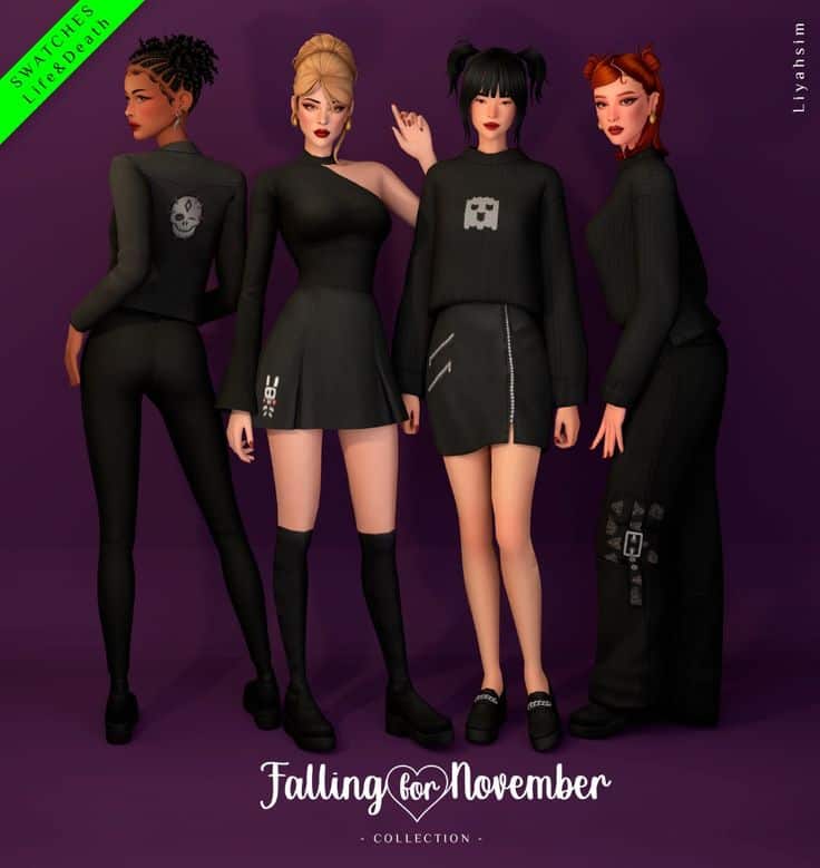 sims 4 gothic clothes