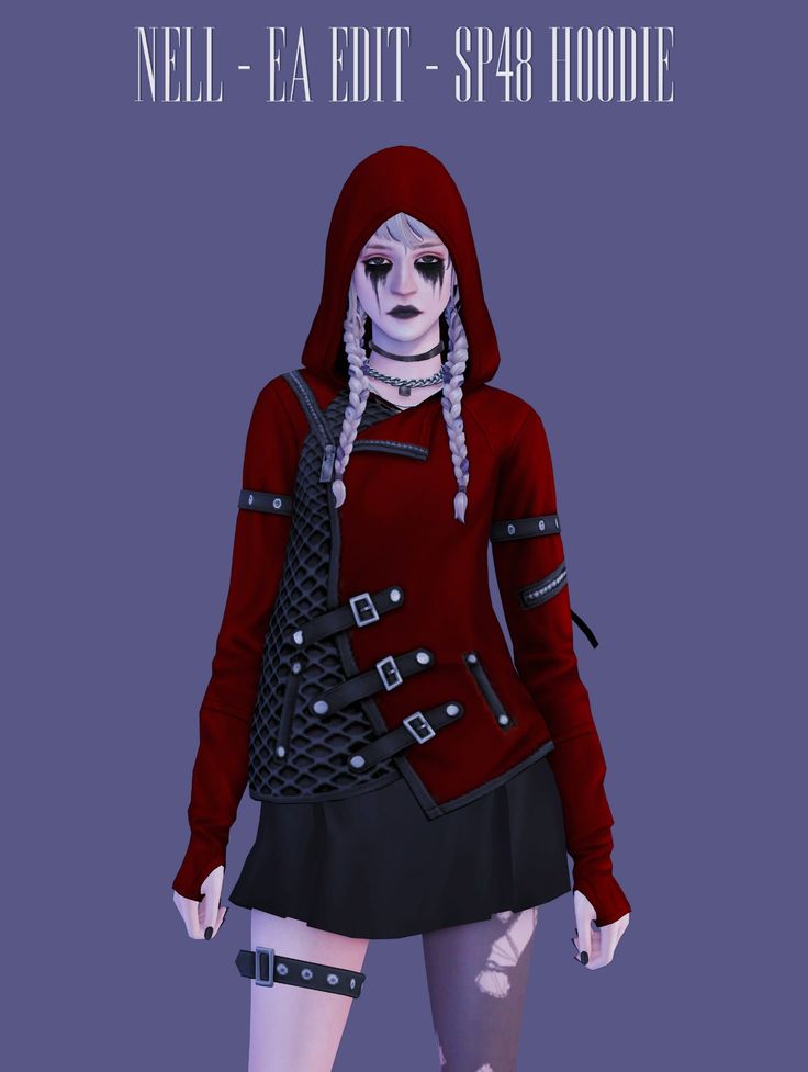 sims 4 gothic hoodie cc