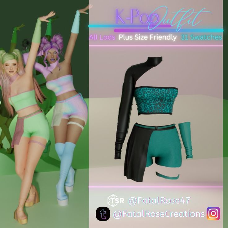 the sims 4 kpop outfit cc