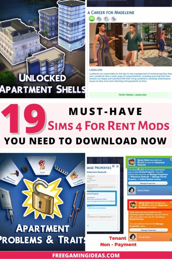 the sims 4 rental mod