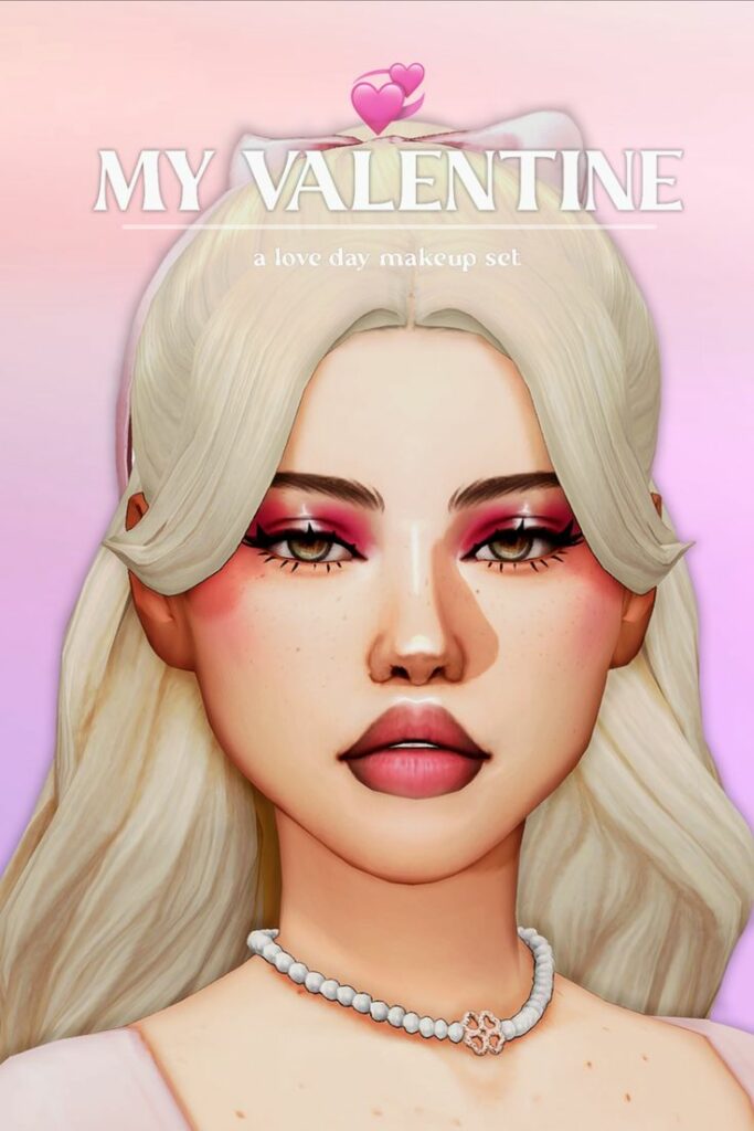 my valentine sims 4 makeup cc