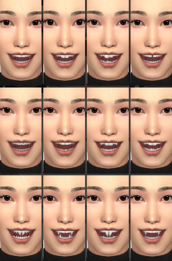 sims 4 default replacement teeth