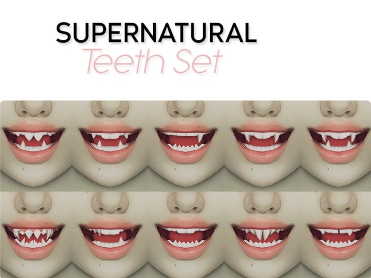 sims 4 supernatural teeth