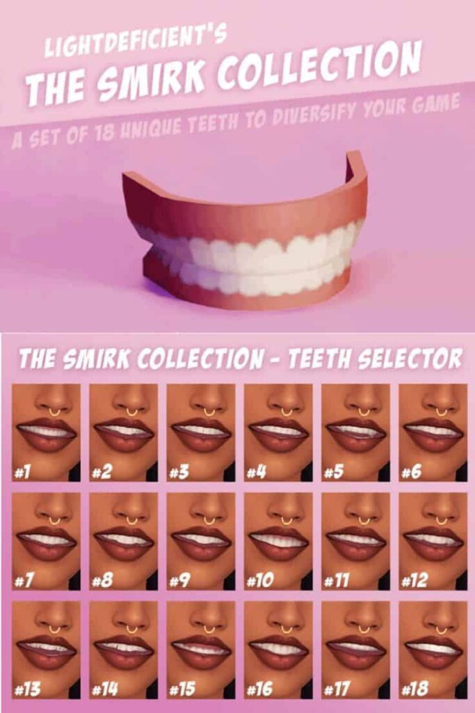 25+ Sims 4 Teeth CC and Mods (Replacement, Overlay, and More)