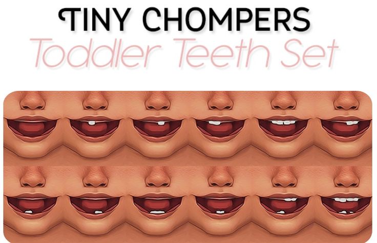 sims 4 toddler teeth cc