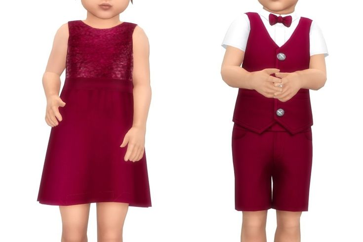 sims 4 toddler valentine's outfit cc