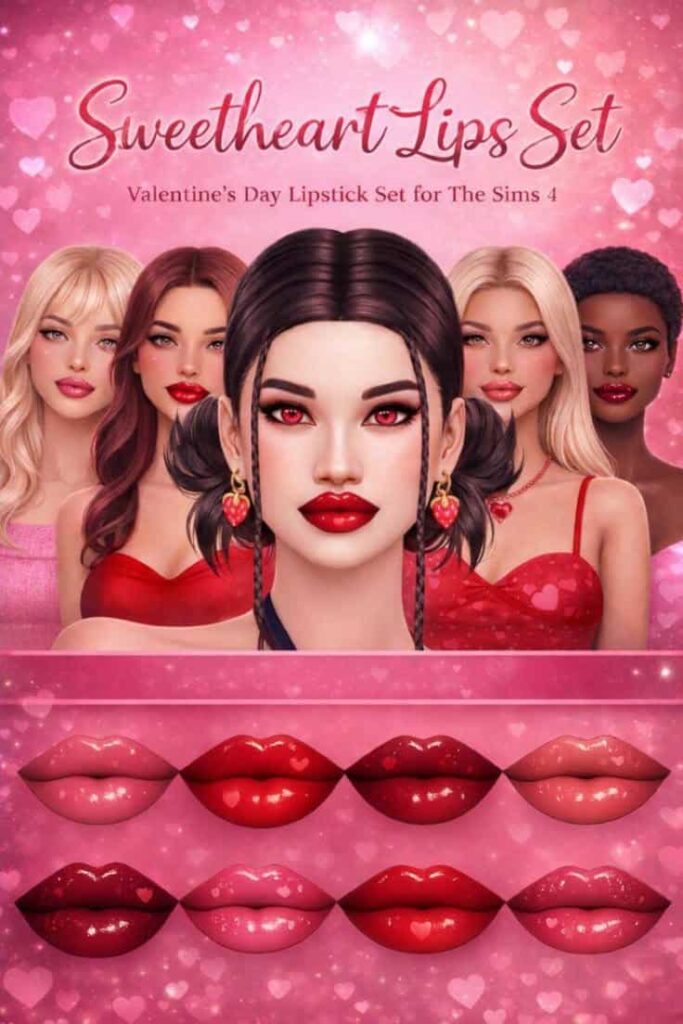 sims 4 valentines makeup cc
