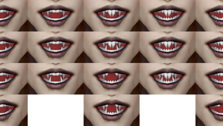 sims 4 vampire teeth