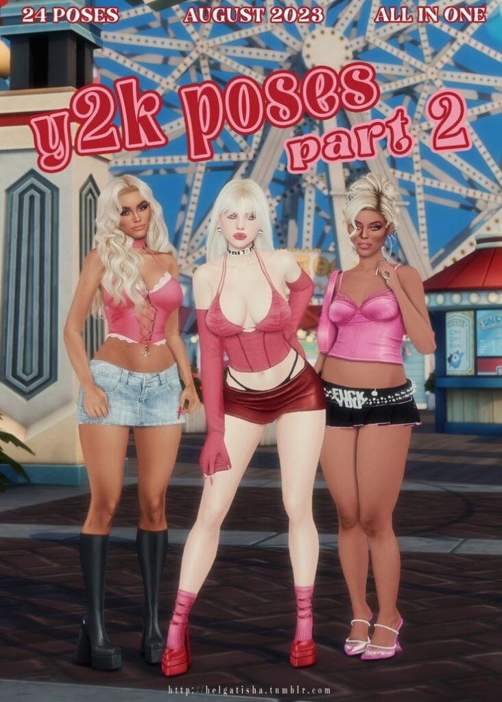 sims 4 y2k poses