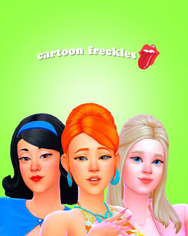 best freckles cc sims 4