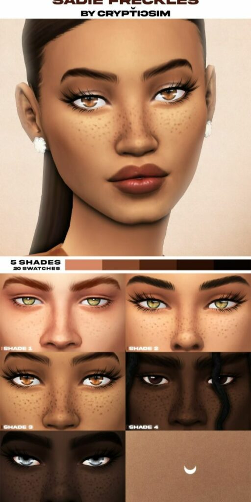 best sims 4 freckles cc pack