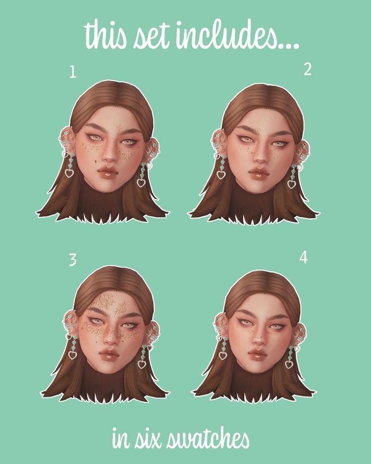 best sims 4 freckles cc set