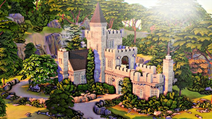 sims 4 castle blueprints