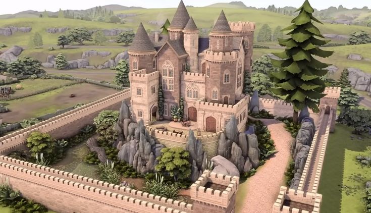 sims 4 castle estate kit