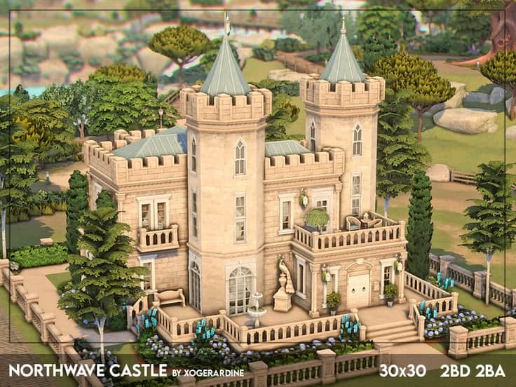 sims 4 castle