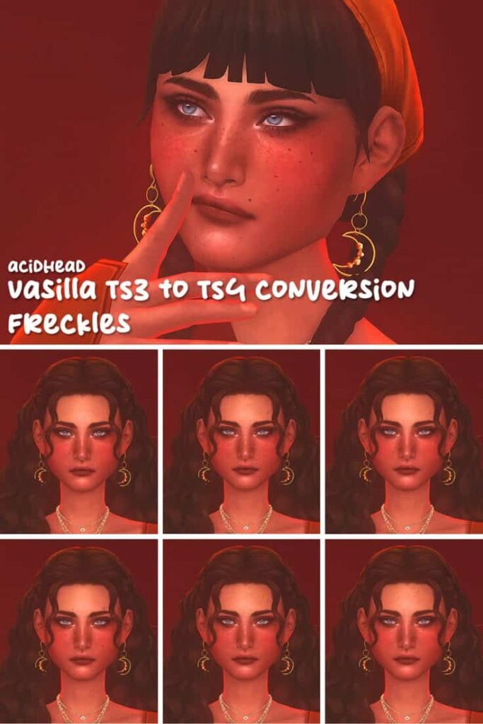 sims 4 cc freckles