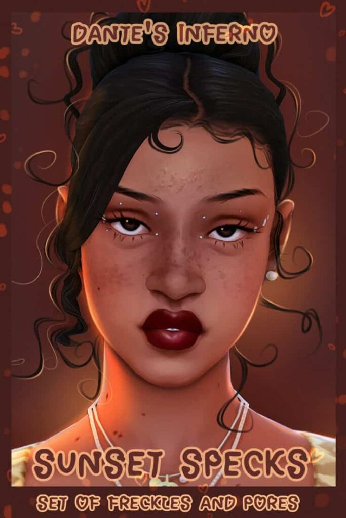 sims 4 freckles set