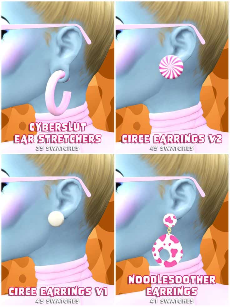 earrings cc pack sims