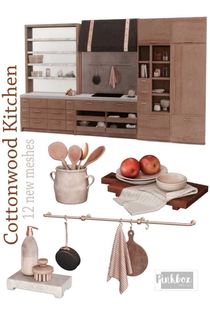 kitchen cc pack sims 4