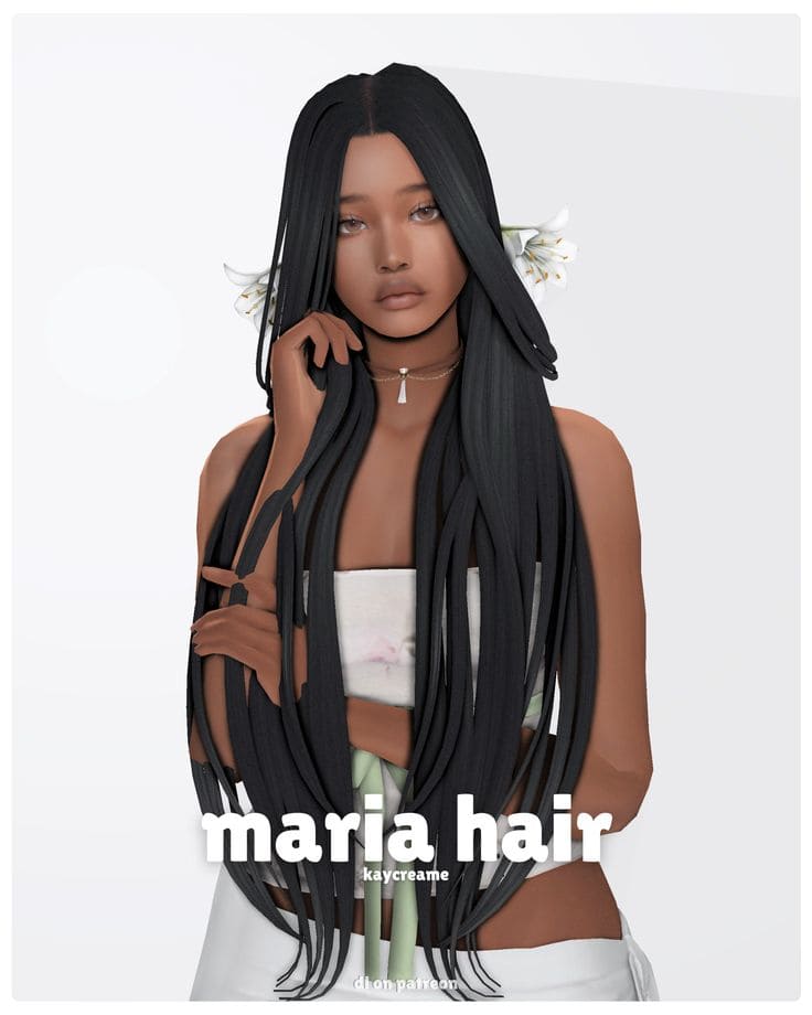 maria long hair cc sims 4