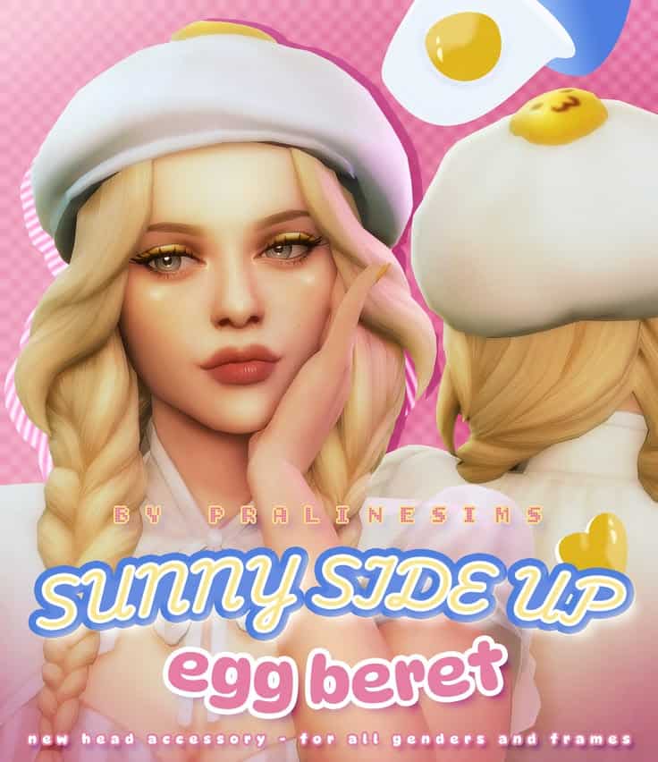 sims 4 beret cc accessory