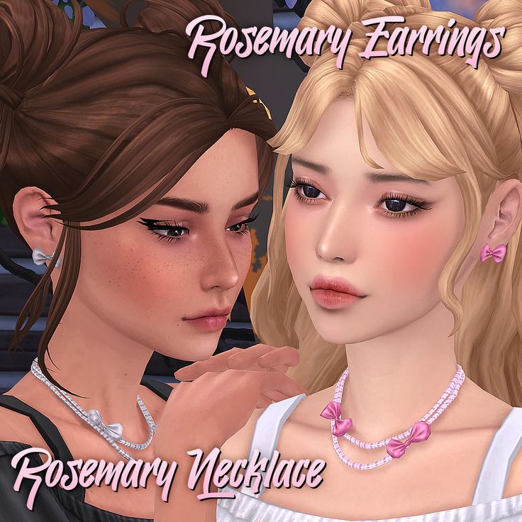 sims 4 earrings and necklaces