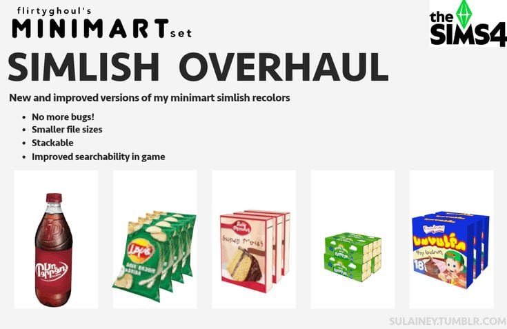 sims 4 grocery clutter cc