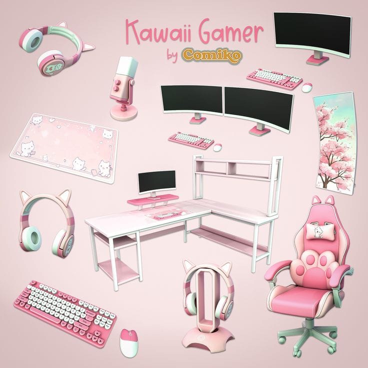sims 4 kawaii gamer cc pack