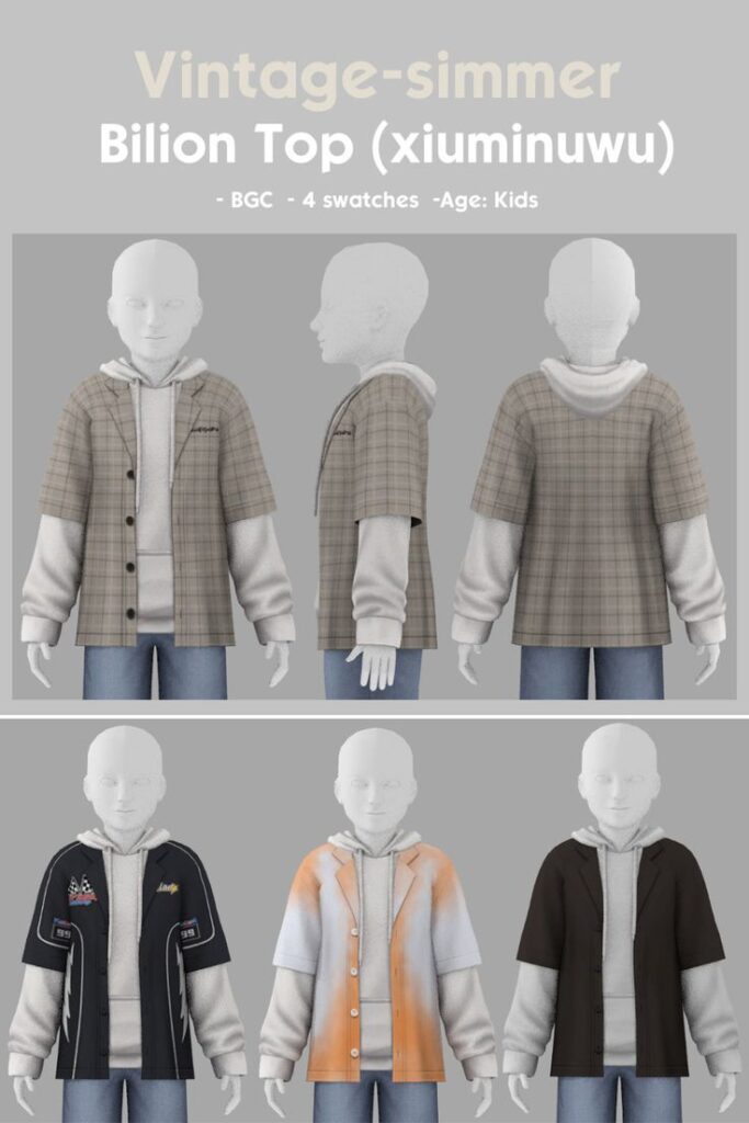 sims 4 kids cc tops