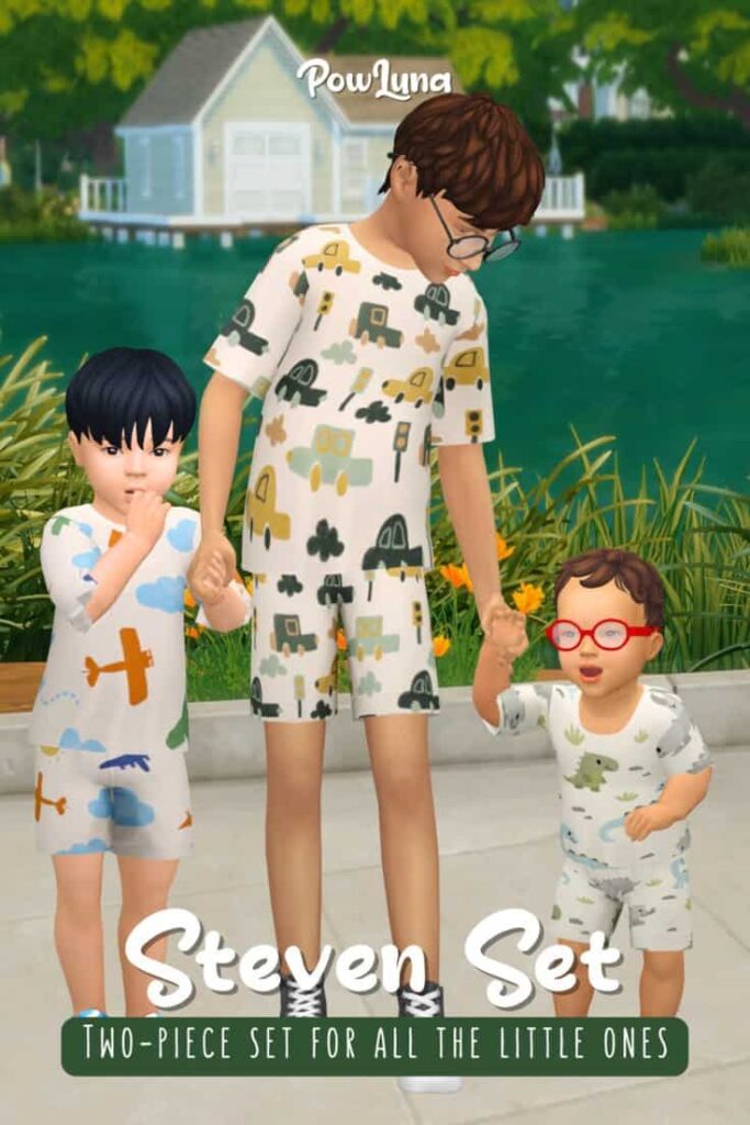 Powluna Steven CC Pack Sims 4 kids