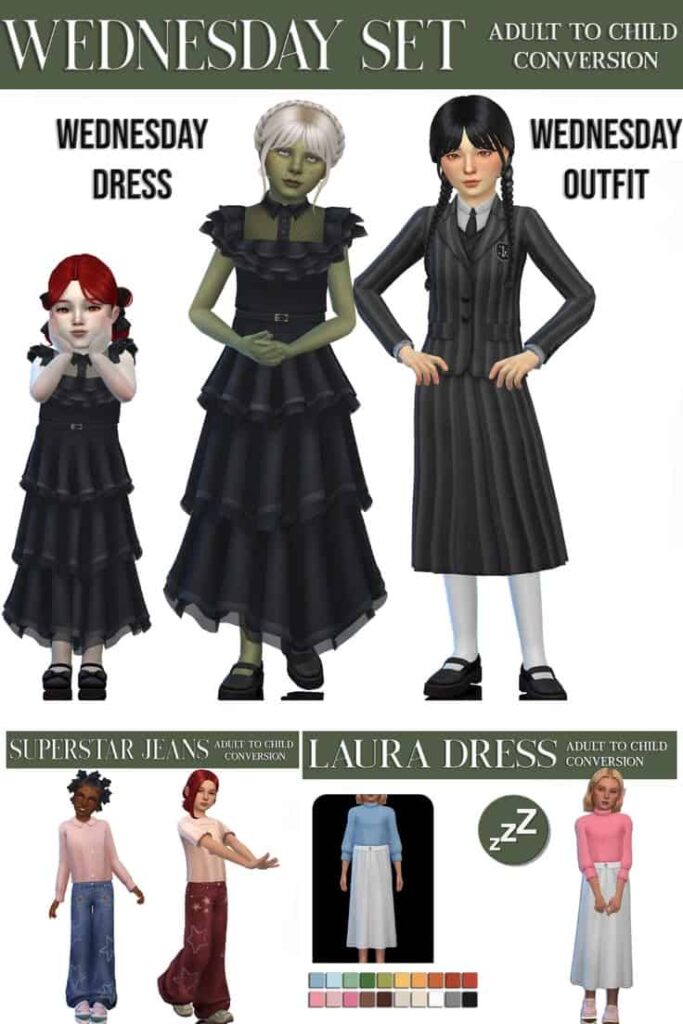 Sleepyz Sims Laura Dress kids CC