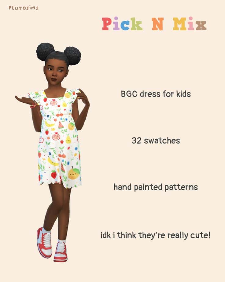 sims 4 kids dress cc