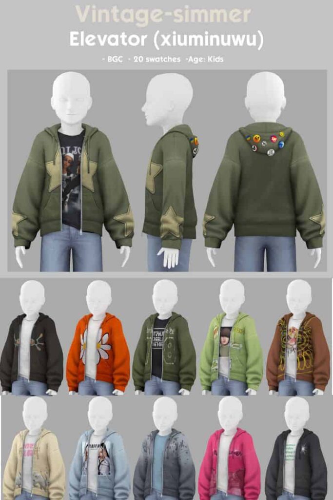 sims 4 kids hoodie cc