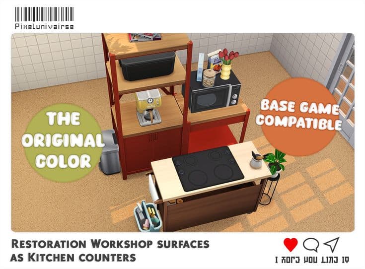 sims 4 kitchen maxis match