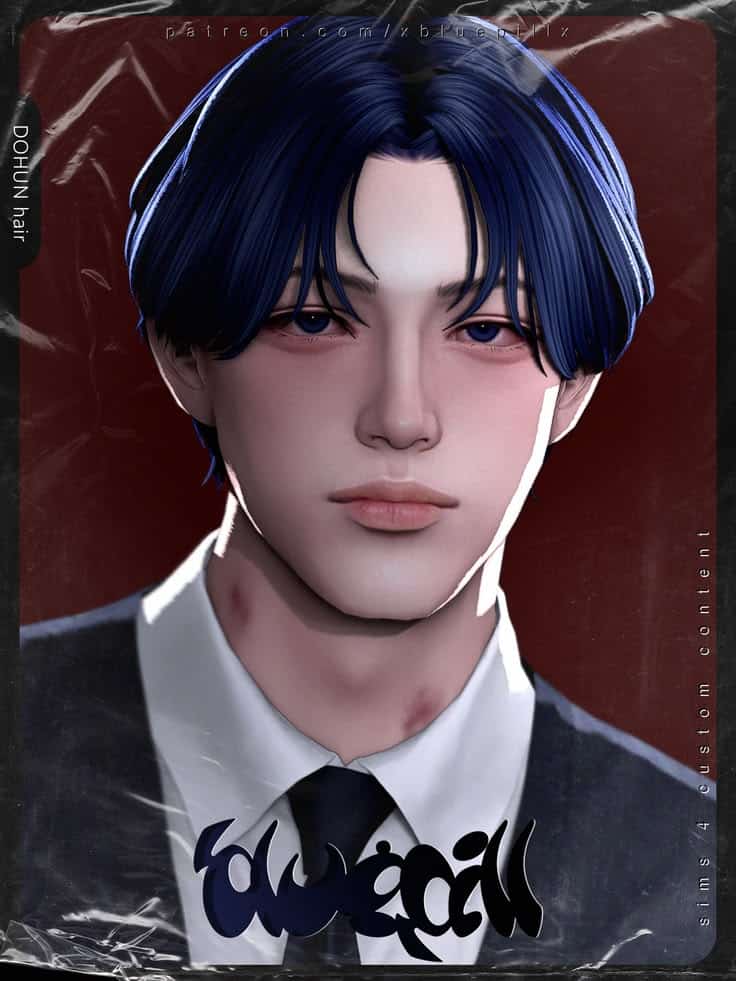 sims 4 male middle hair cc