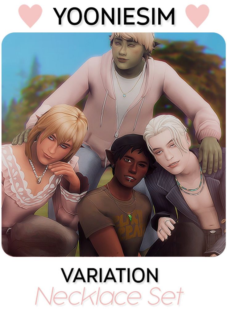 sims 4 male necklace cc