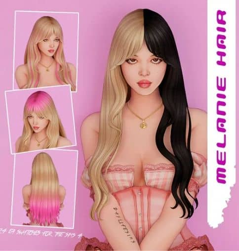 sims 4 melanie hair cc