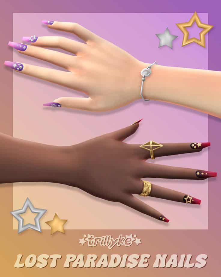 sims 4 nails cc finds