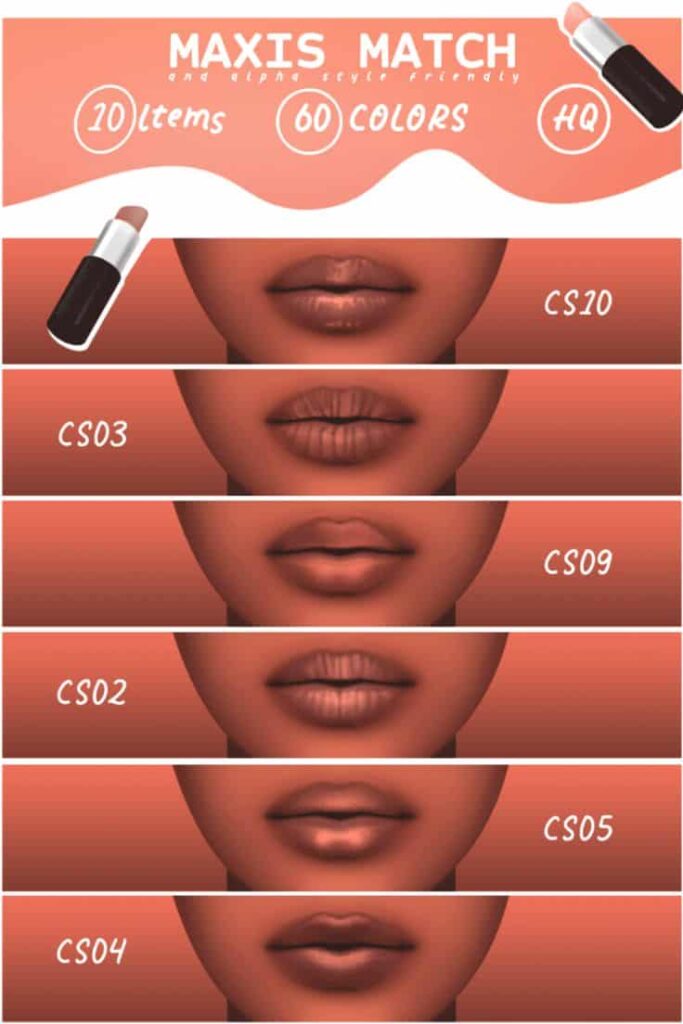 sims 4 nude lipstick cc