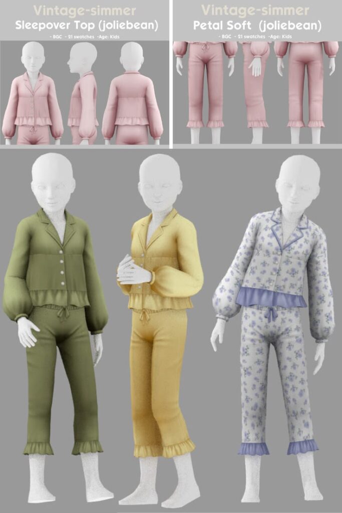 sims 4 pajamas cc for kids