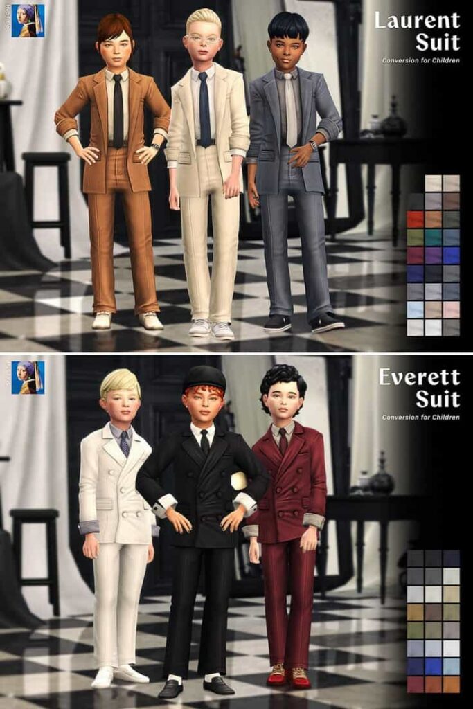 Rustys Laurent Suit child Sims 4 CC
