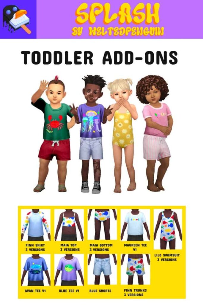 sims 4 toddler clothes set
