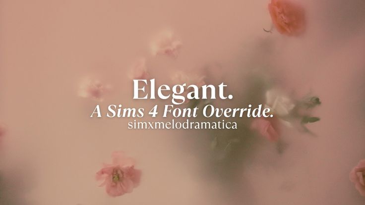 sims 4 font override