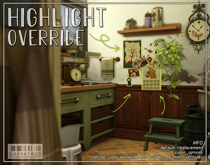 sims 4 highlight override