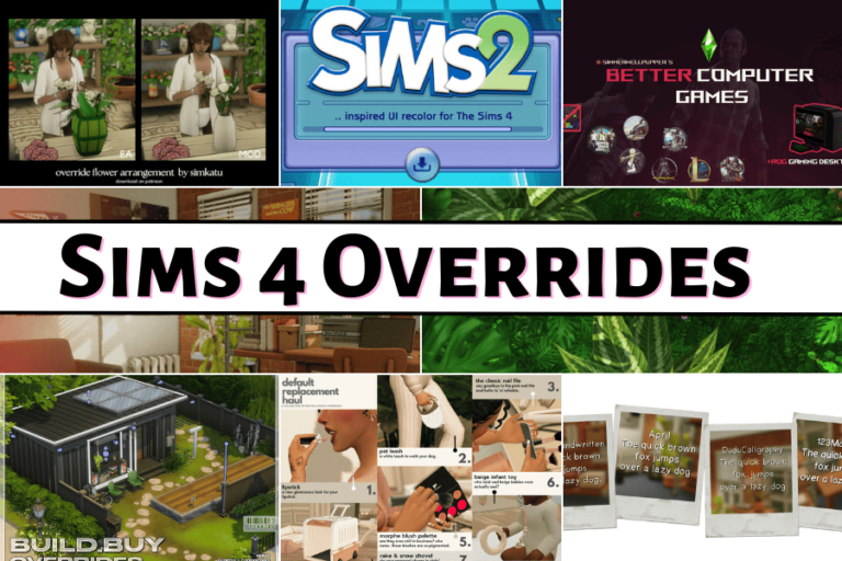 sims 4 overrides