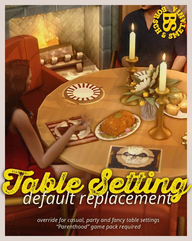 sims 4 table setting override