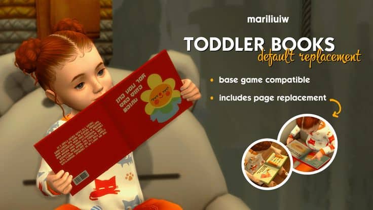 sims 4 toddler books override