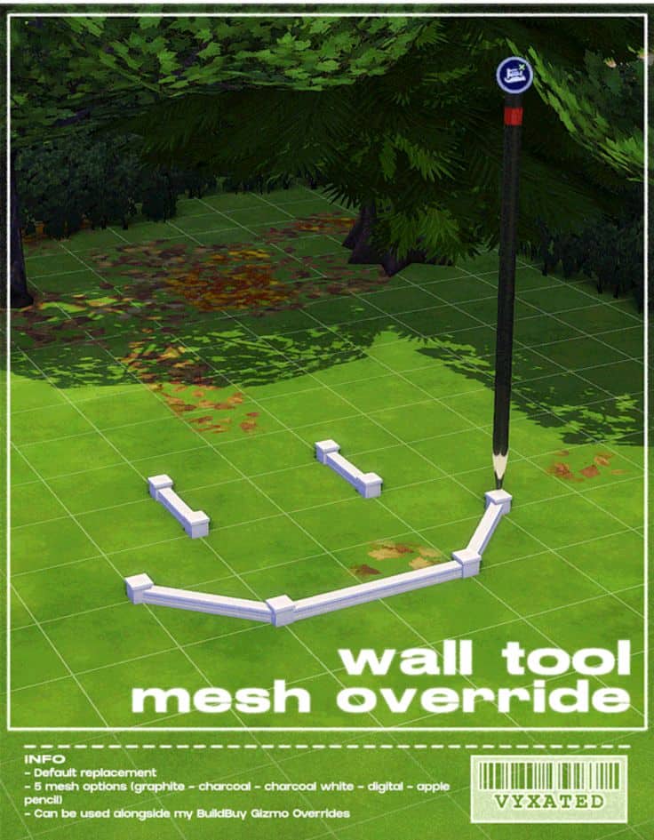 sims 4 wall tool mesh override